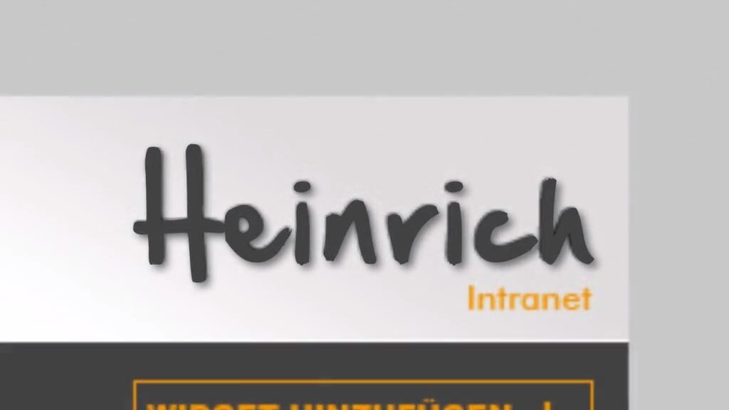 Heinrich Intranet Screenshot